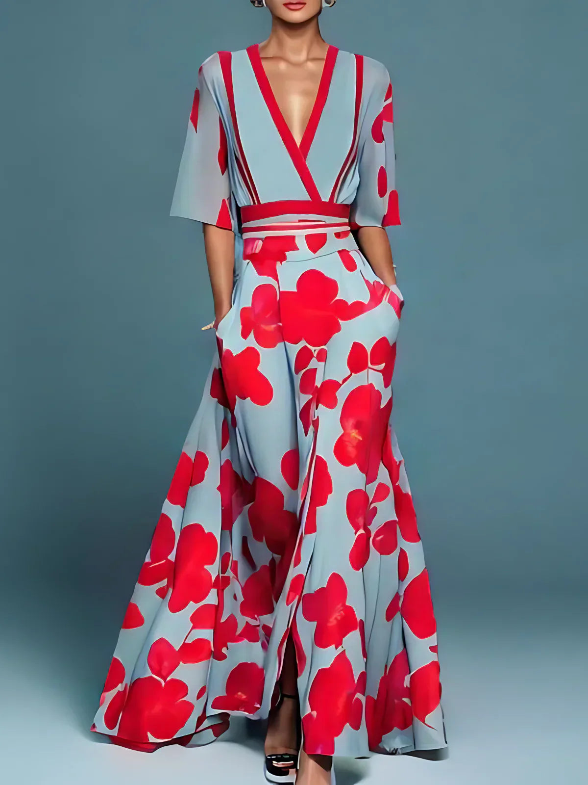 Beverly - Elegant Floral Summer Dress