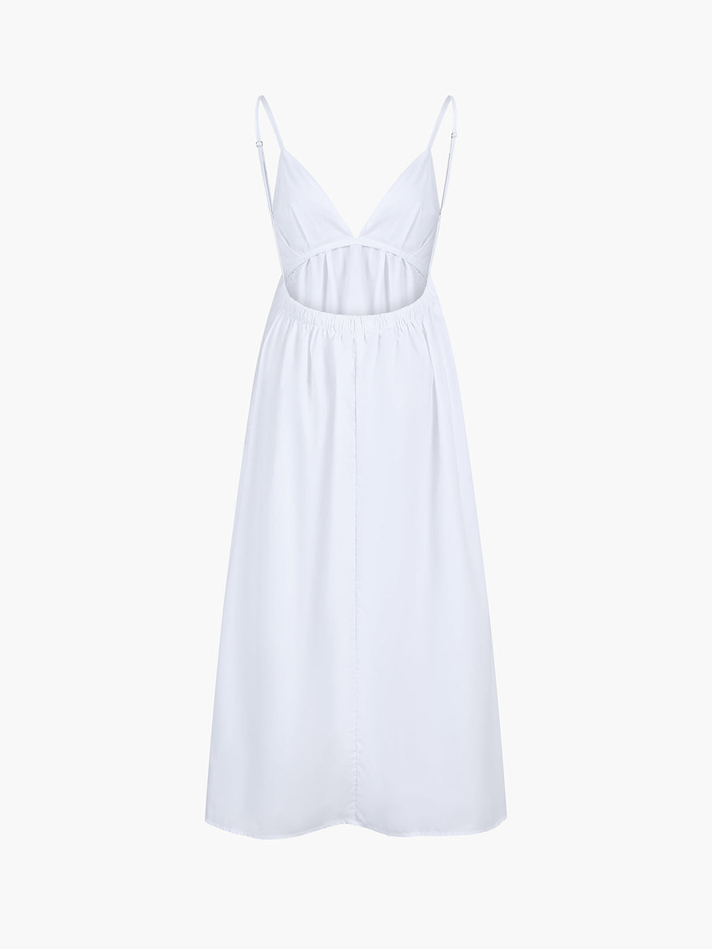 Drape Backless Maxi Dress