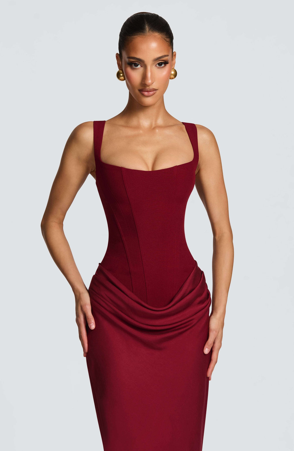 Women’s Corset Maxi Wedding Guest Dress